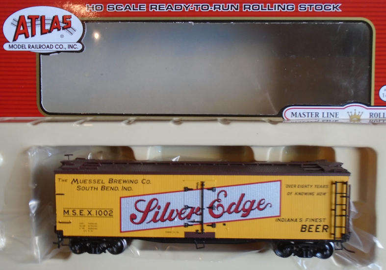 ATLAS MASTER LINE HO SCALE - 40' WOOD REEFER, SILVER EDGE BEER , BOXED