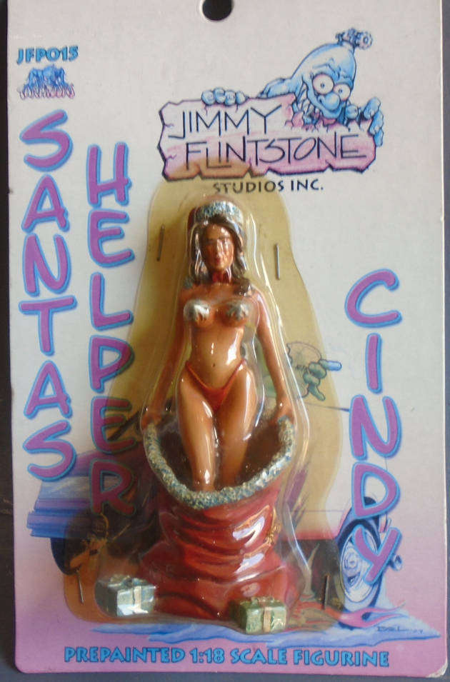 JIMMY FLINSTONE 1/18 SCALE - SANTAS HELPER CINDY, CARDED