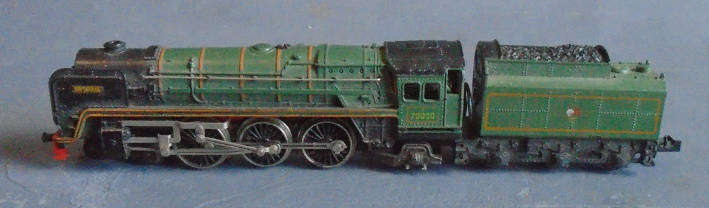 TRIX N SCALE - BRITANNIA STEAM LOCO/TENDER FOR SPARES OR REPAIRS