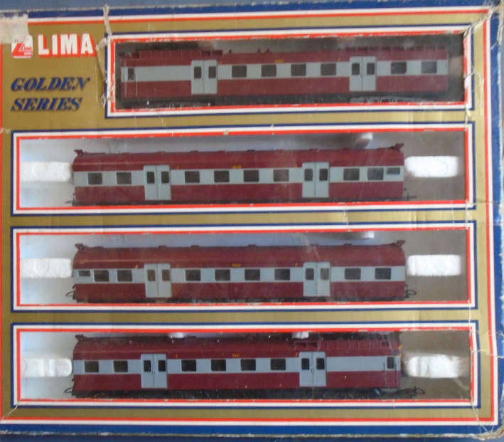 LIMA GOLDEN SERIES HO SCALE - SAR SUBURBAN PASSENGER SET, BOXED