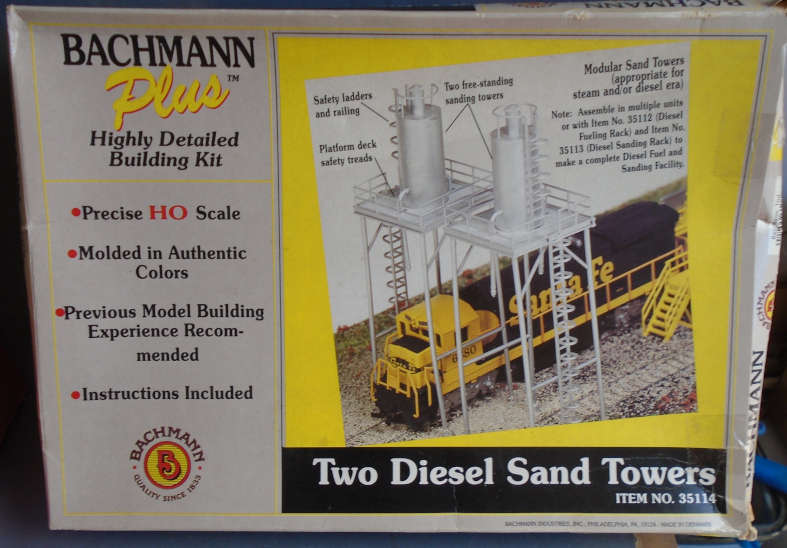 BBACHMANN HO SCALE -TWO DIESEL SAND TOWERS, BOXED
