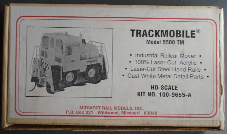 MIDWEST RAIL MODELS HO SCALE - TRACKMOBILE MODEL 5500 TM KIT, BOXED