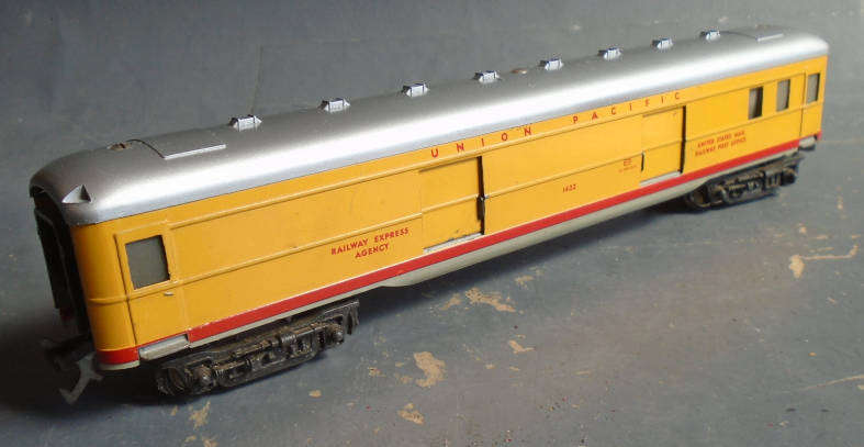 FLEISCHMANNM HO SCALE - UP US MAIL RAILWAY POST OFFICE TIN PLATE COACH AS PER FOTOS