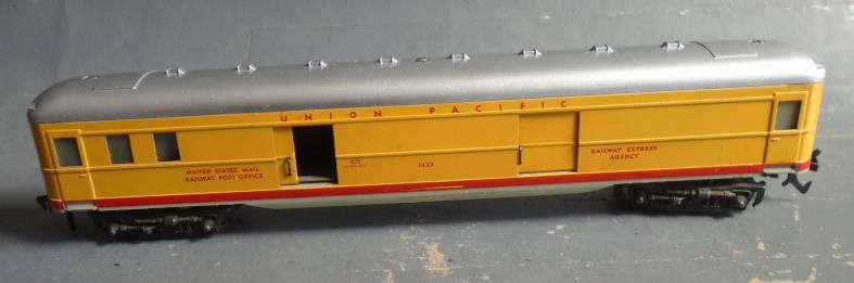 FLEISCHMANNM HO SCALE - UP US MAIL RAILWAY POST OFFICE TIN PLATE COACH AS PER FOTOS