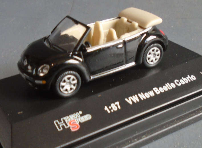 HIGH SPEED 1/87 HO SCALE - VW NEW BEETLE CABRIO , BOXED