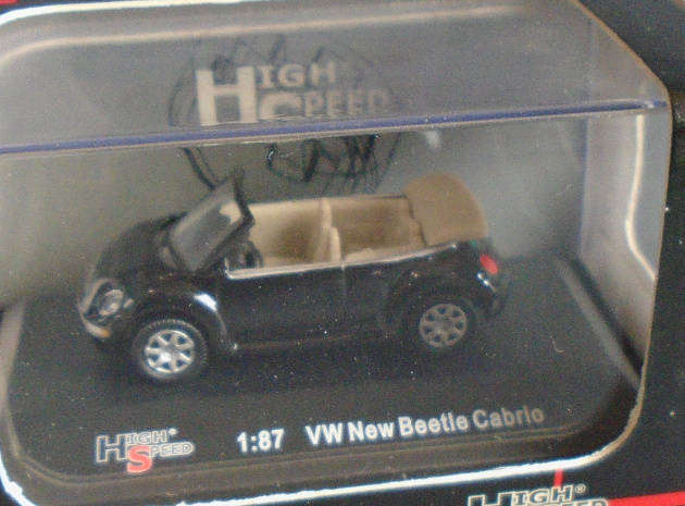 HIGH SPEED 1/87 HO SCALE - VW NEW BEETLE CABRIO , BOXED