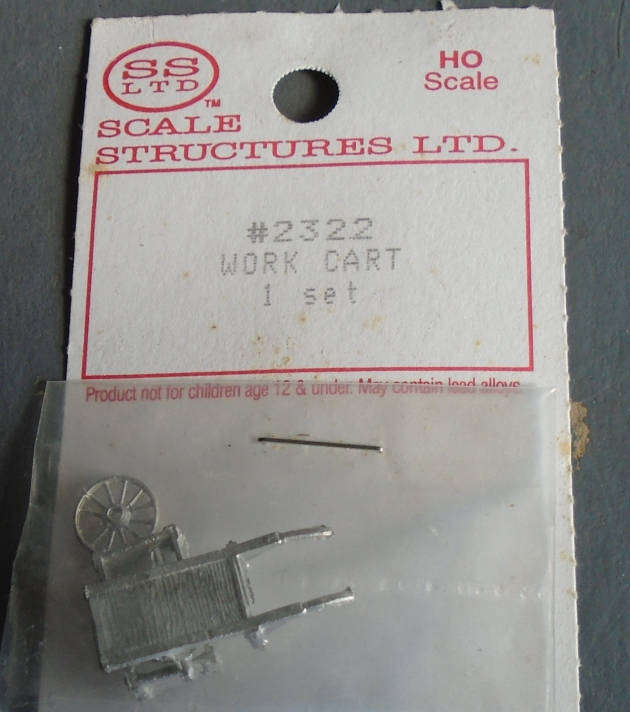 SCALE STRUCTURES HO SCALE - WORK CART KIT, BAGGED
