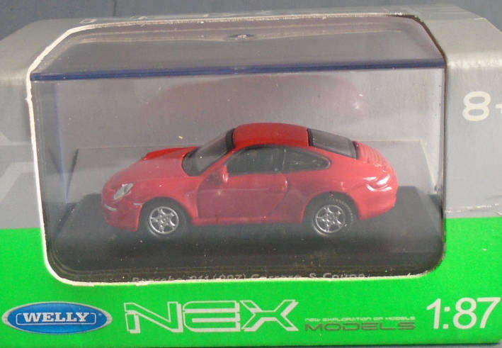 WELLY 1/87 HO SCALE - PORSCHE 911 (997) CARRERA S COUPE, BOXED