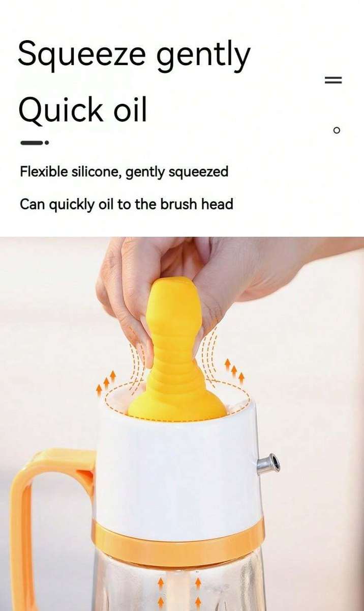 1pc 630Ml Lead-Free Leak-Proof Glass Oil Bottle With Scale