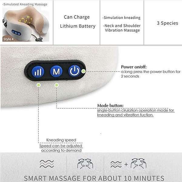 Comfortable And Convenient Neck Pillow Massager