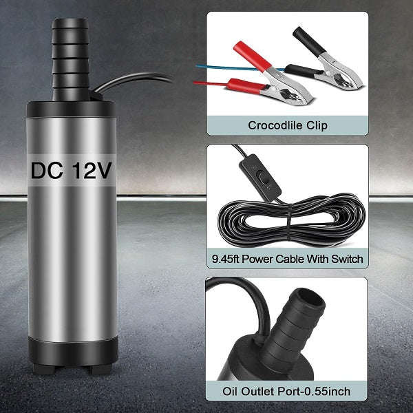 Portable 15Cm Dc 12V Diesel Pump Cylinder Length
