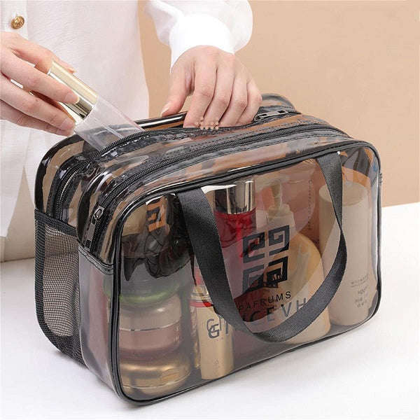 Portable Large Capacity Transparent Cosmetic Bag