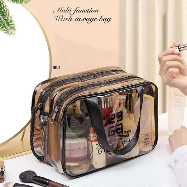 Portable Large Capacity Transparent Cosmetic Bag