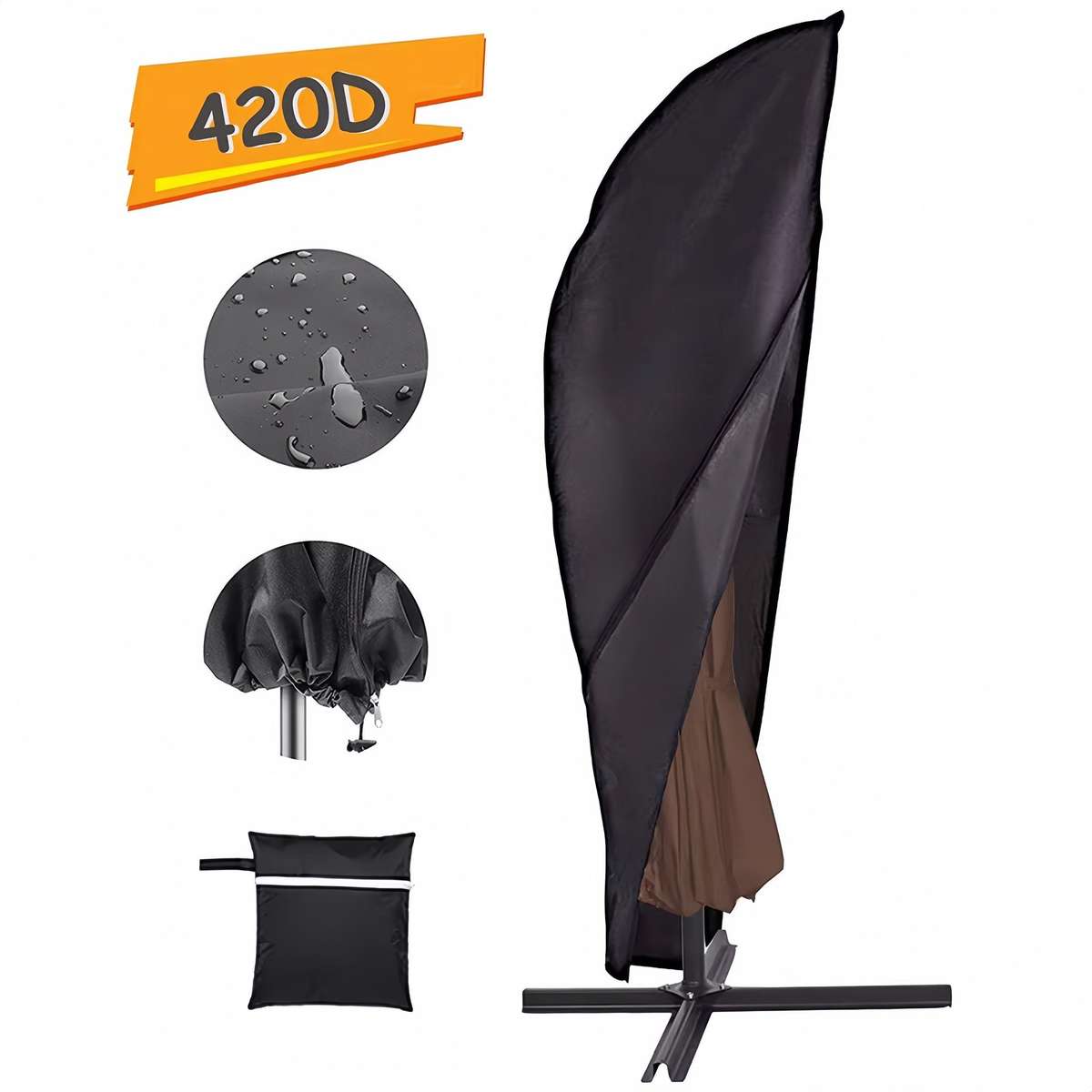 Outdoor waterproof umbrella cover