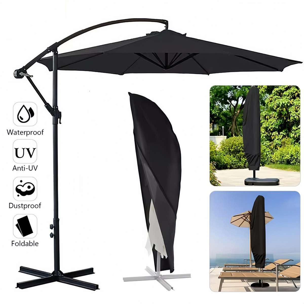 Outdoor waterproof umbrella cover
