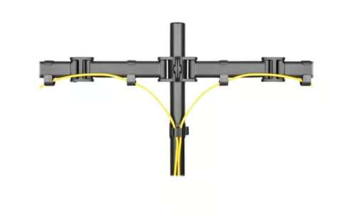 Double Arm Desktop Monitor Clamp Stand