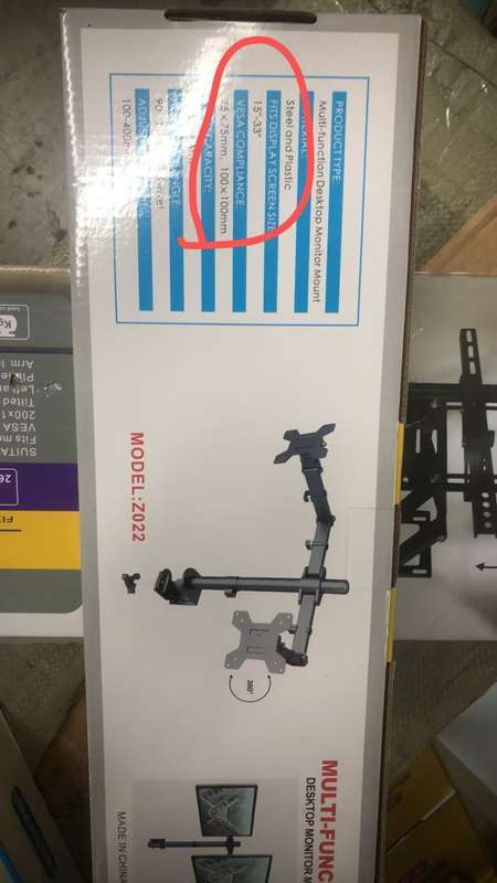 Double Arm Desktop Monitor Clamp Stand