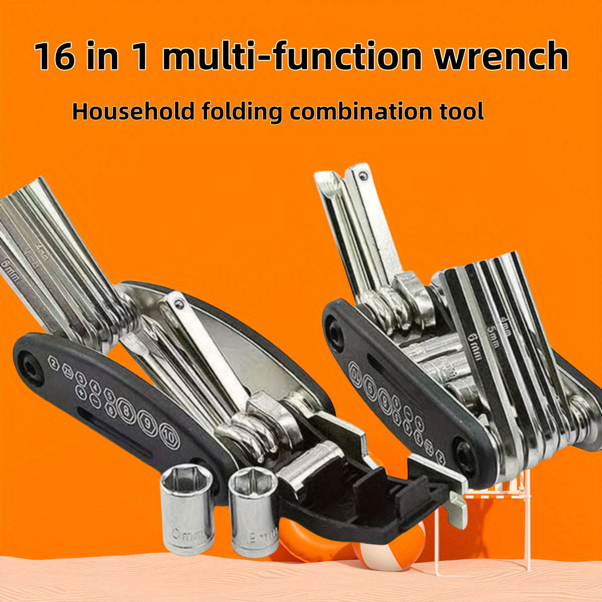 Portable 16 In 1 Stainless Steel Folding Multi-Tool