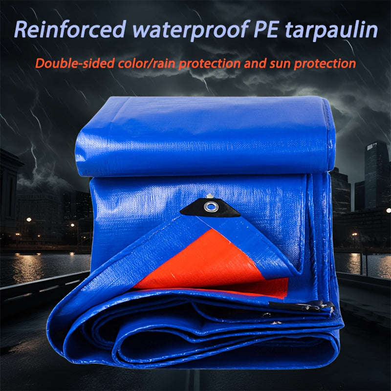 Heavy Duty Pe Tarpaulin, Reinforced Tarpaulin With Uv Protection, Multi-Purpose Emergency Tarpaulin