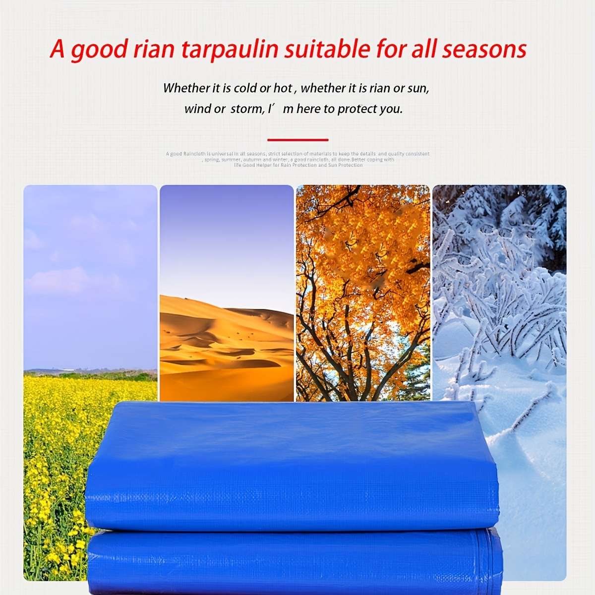 Waterproof tarpaulin