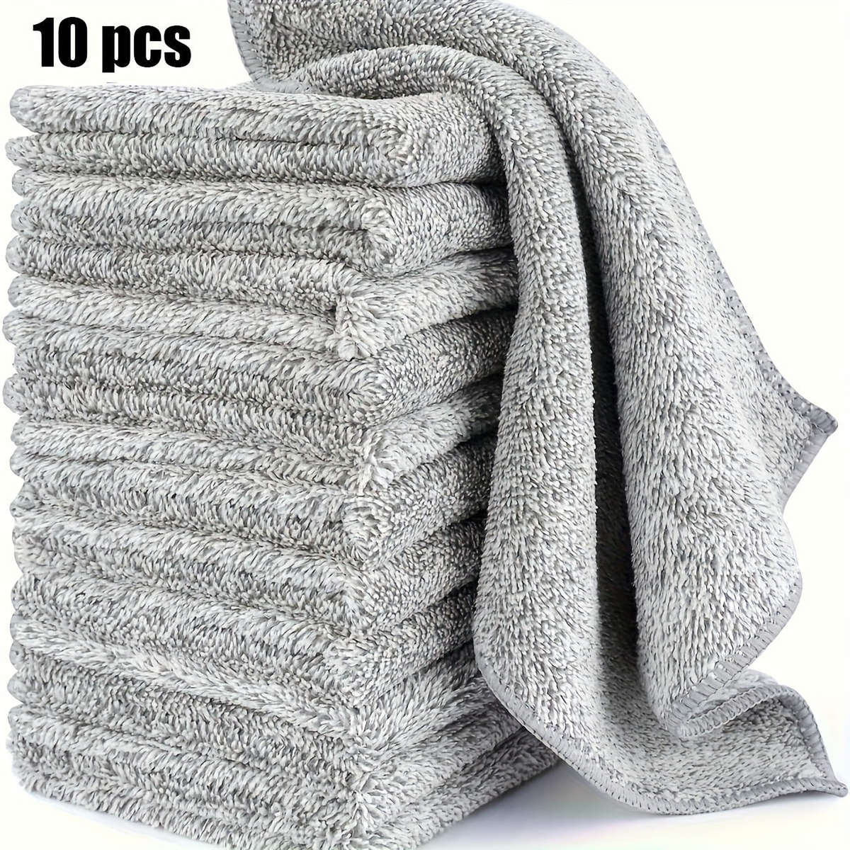 10 Pack Super Absorbent Microfiber Cleaning Cloths