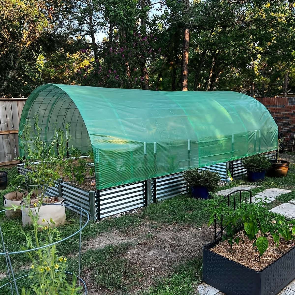 Heavy Duty Green Clear Tarp - Uv And Waterproof Plastic Cover,