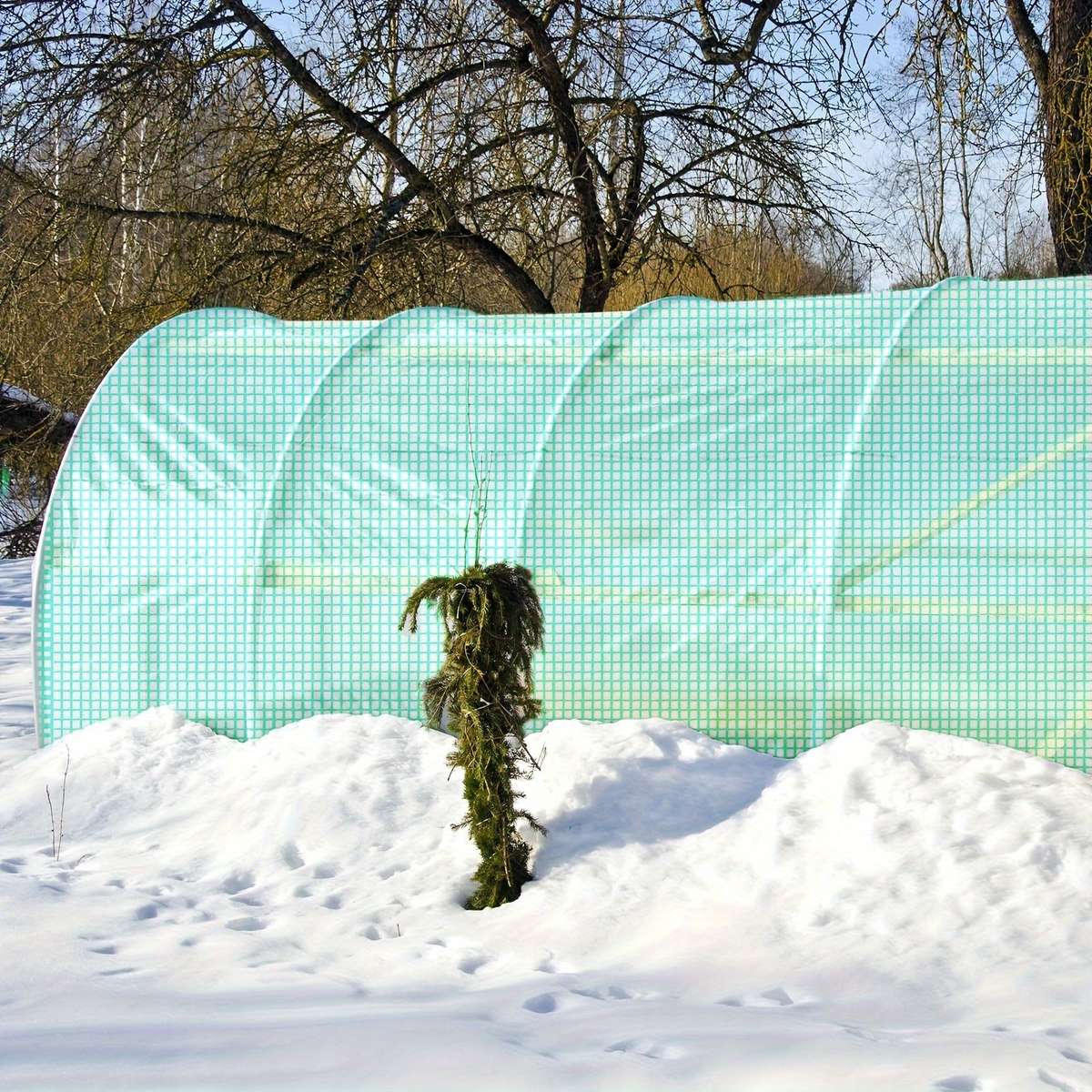 Heavy Duty Green Clear Tarp - Uv And Waterproof Plastic Cover,