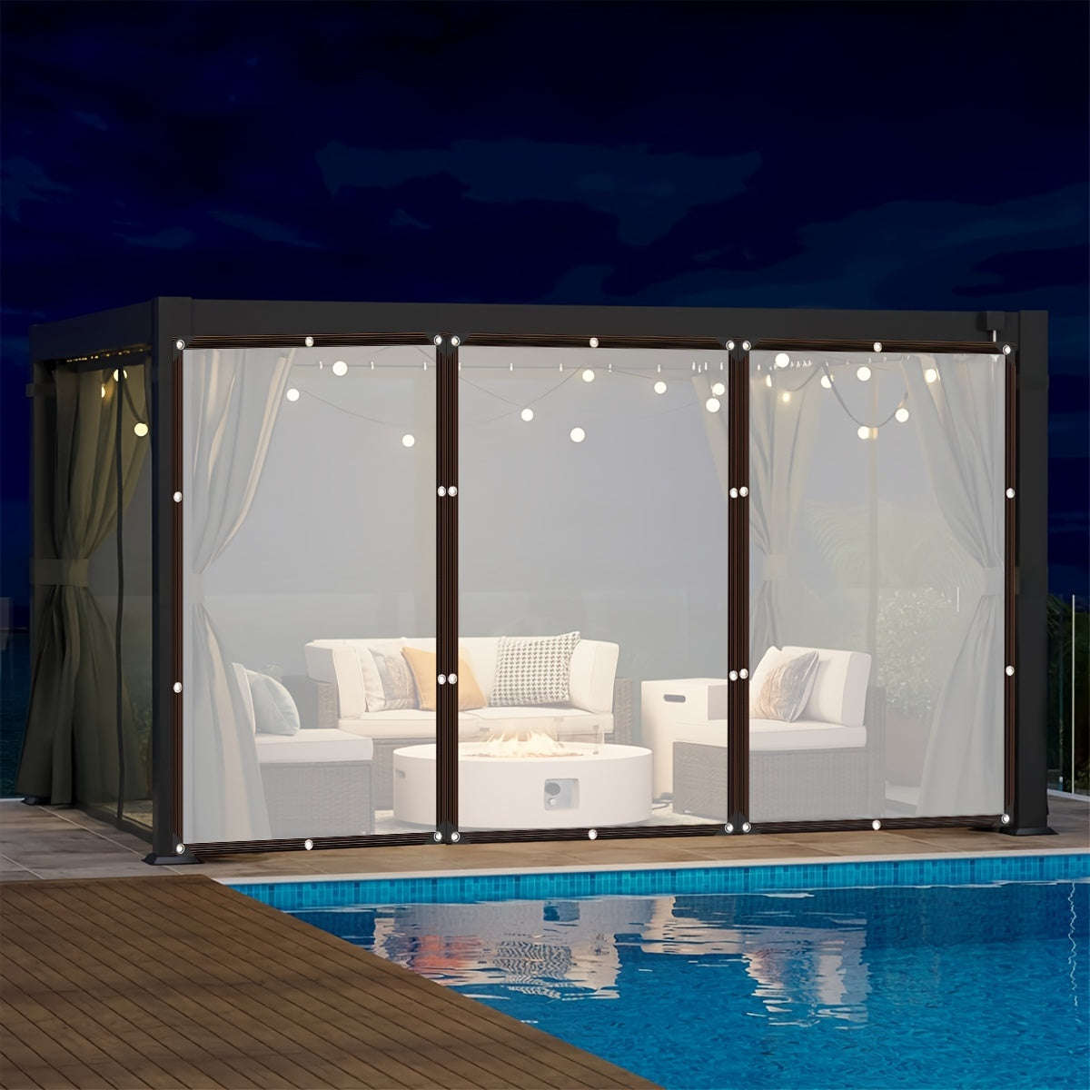 Transparent Waterproof Tarpaulin