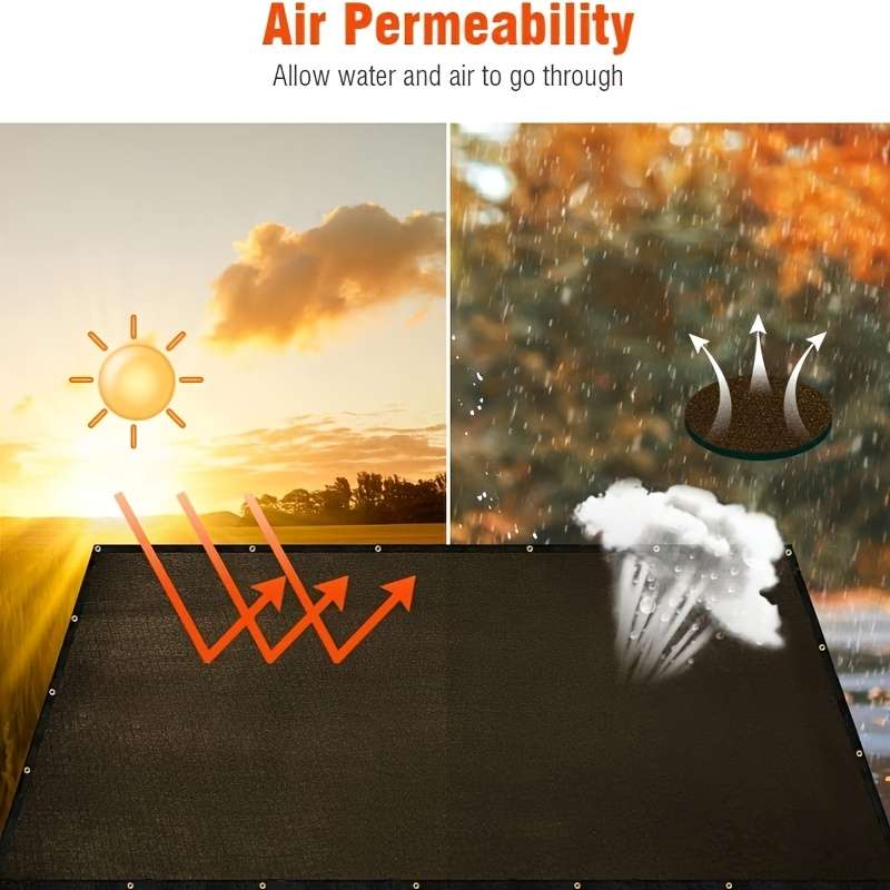 Multifunctional Brown Shade Cloth - Durable Outdoor Shade Net