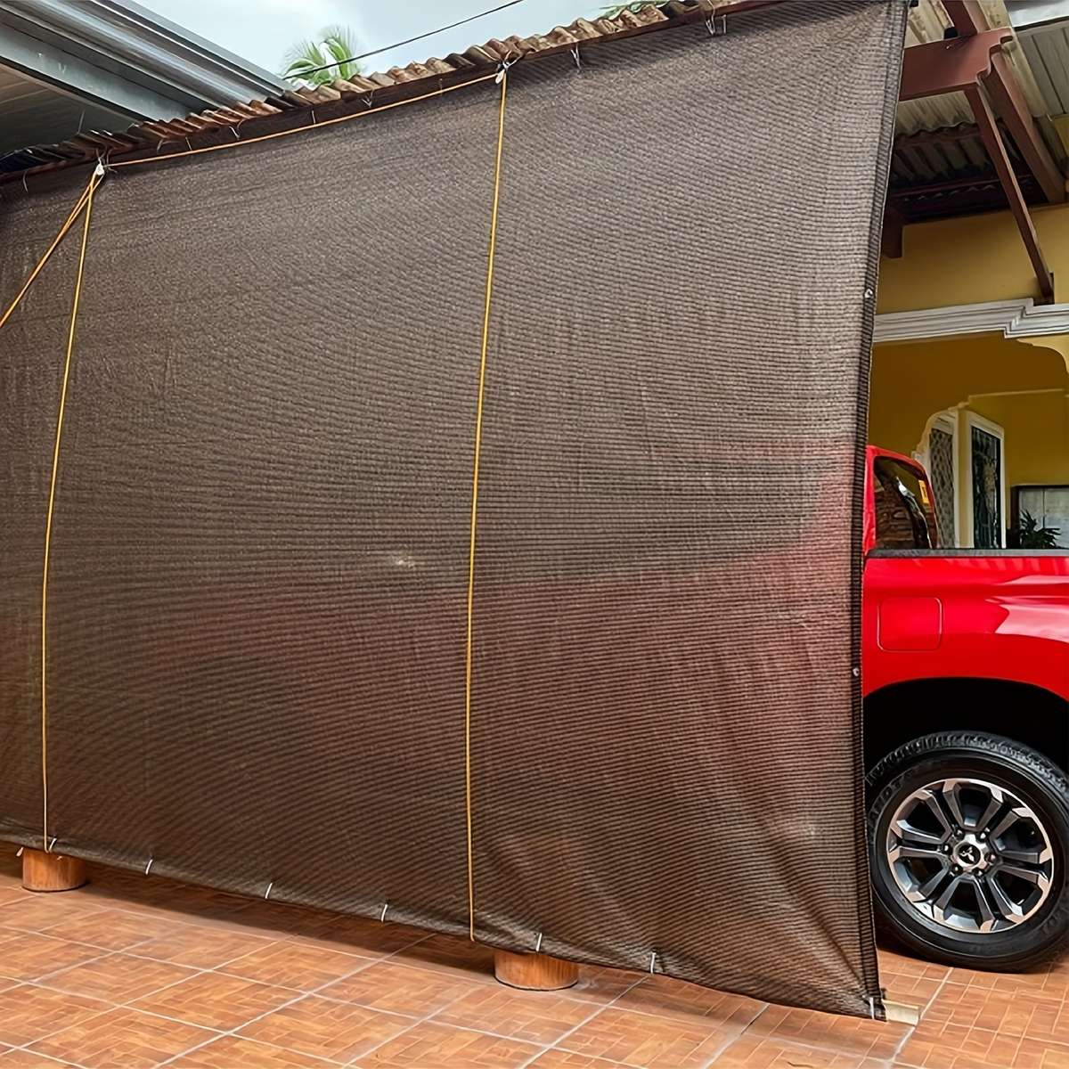 Multifunctional Brown Shade Cloth - Durable Outdoor Shade Net