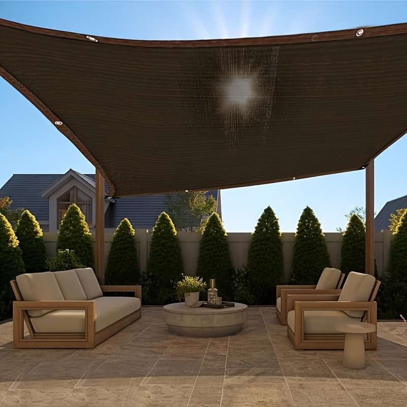 Multifunctional Brown Shade Cloth - Durable Outdoor Shade Net