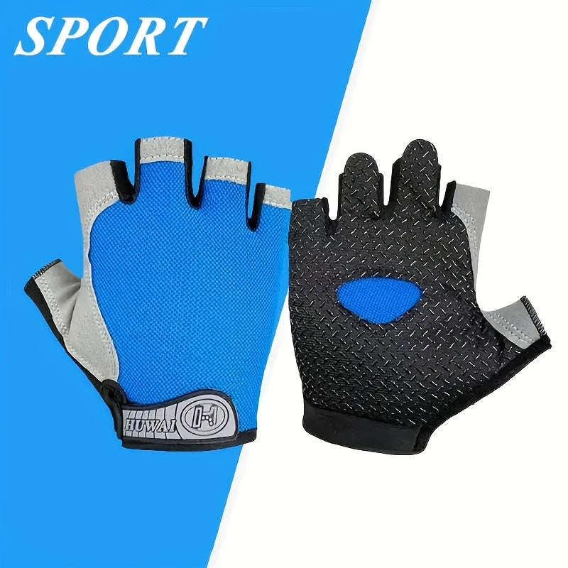 1 Pair Of Breathable Non-Slip Fitness Gloves - Suitable For Cycling And Outdoor Sports,