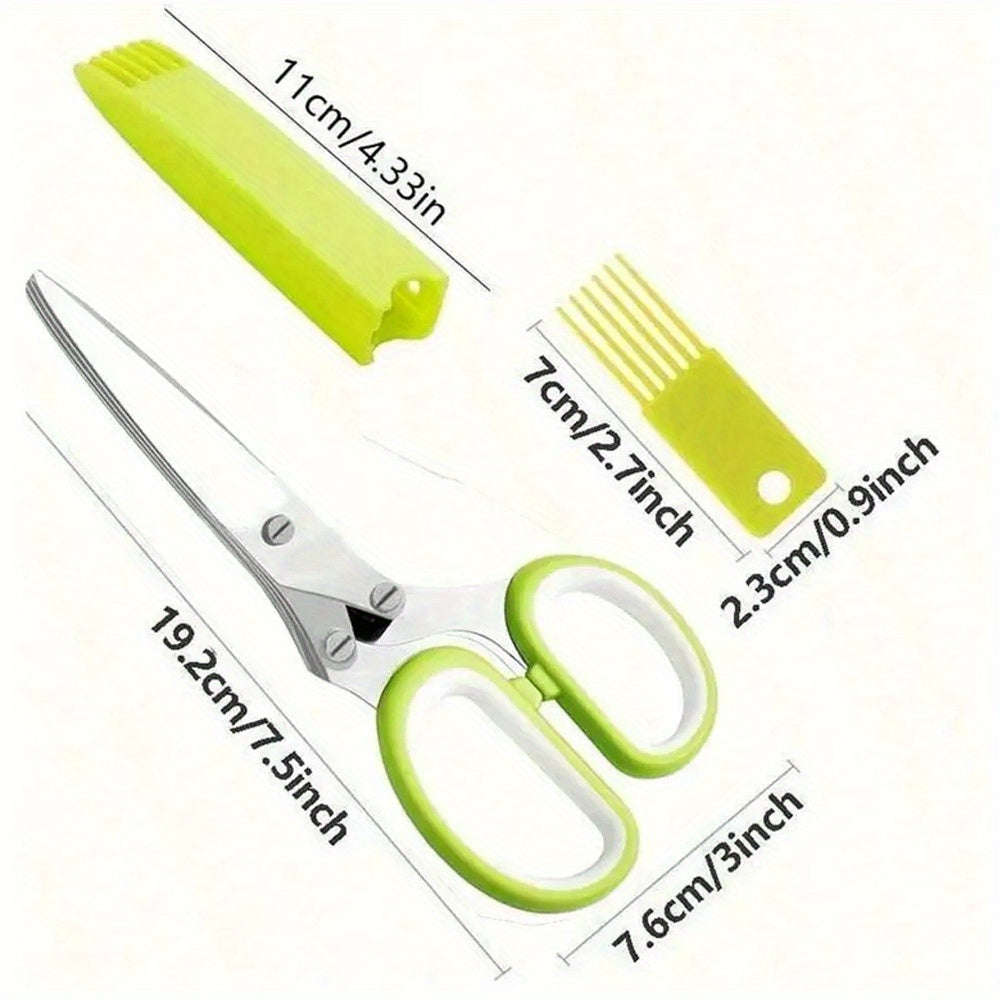 1 Piece Stainless Steel Multi-Layer Kitchen Scissors