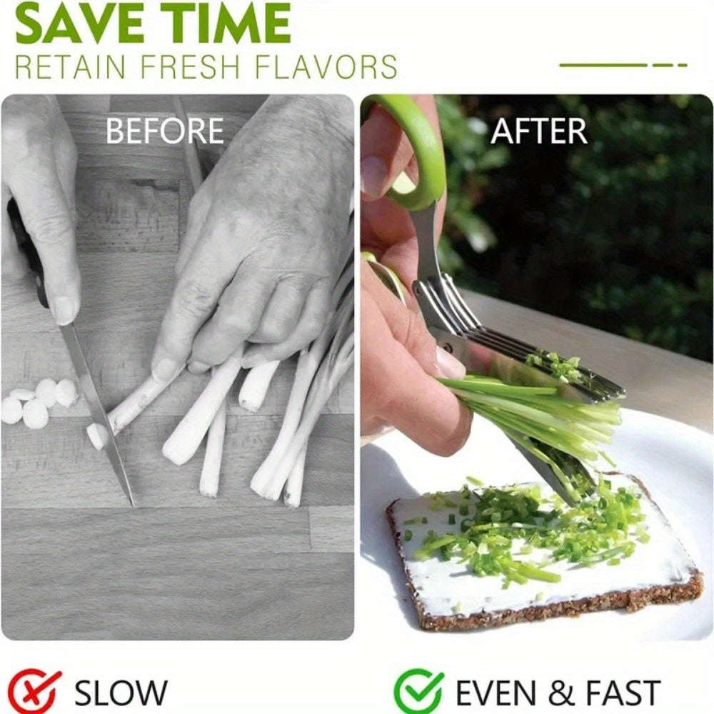 1 Piece Stainless Steel Multi-Layer Kitchen Scissors