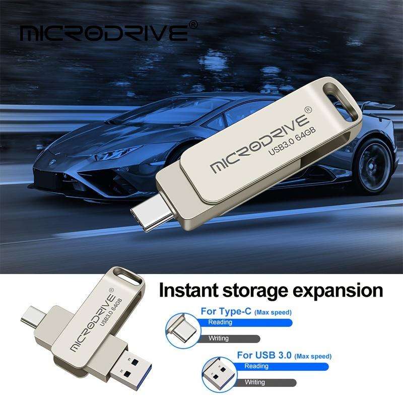 2 in 1 USB 3.0 Type-C Metal USB Flash Drive