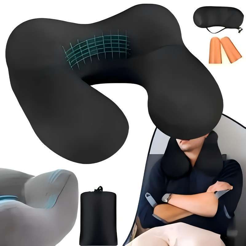 Ergonomic Inflatable Travel Pillow