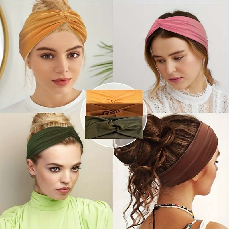 10-Pack Bohemian Wide Headbands