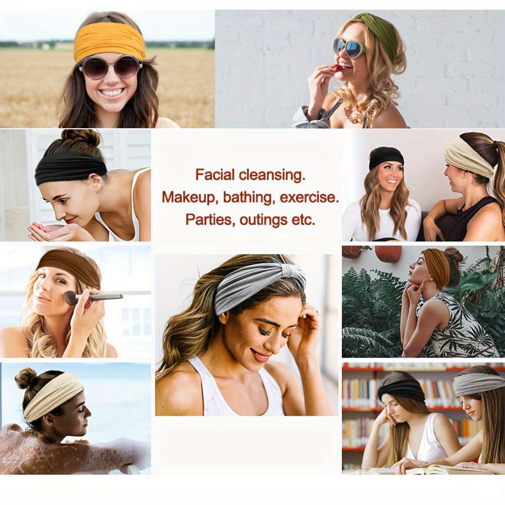 10-Pack Bohemian Wide Headbands