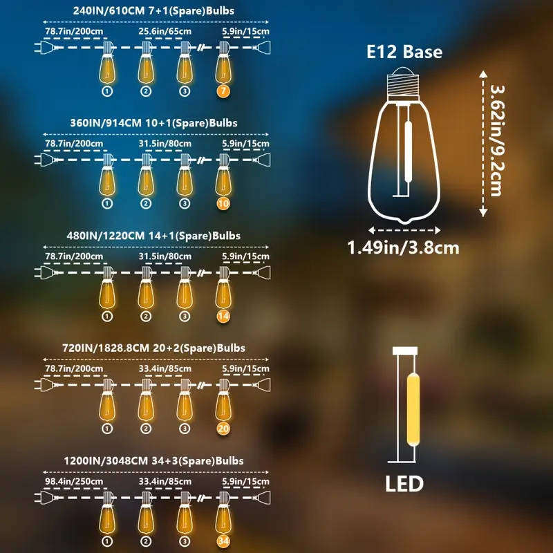LED Bulb 6.1 Meters