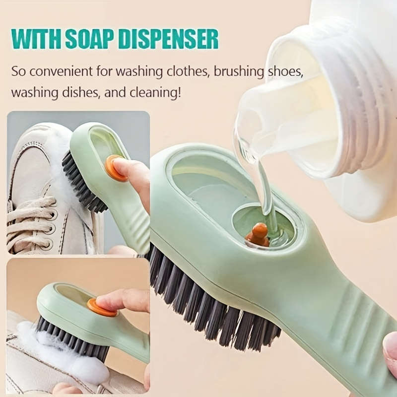 Luxury Soft-Bristle Shoe Brush With Liquid Container