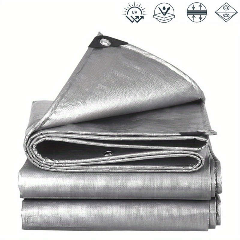 Silver Heavy Duty Waterproof Tarpaulin