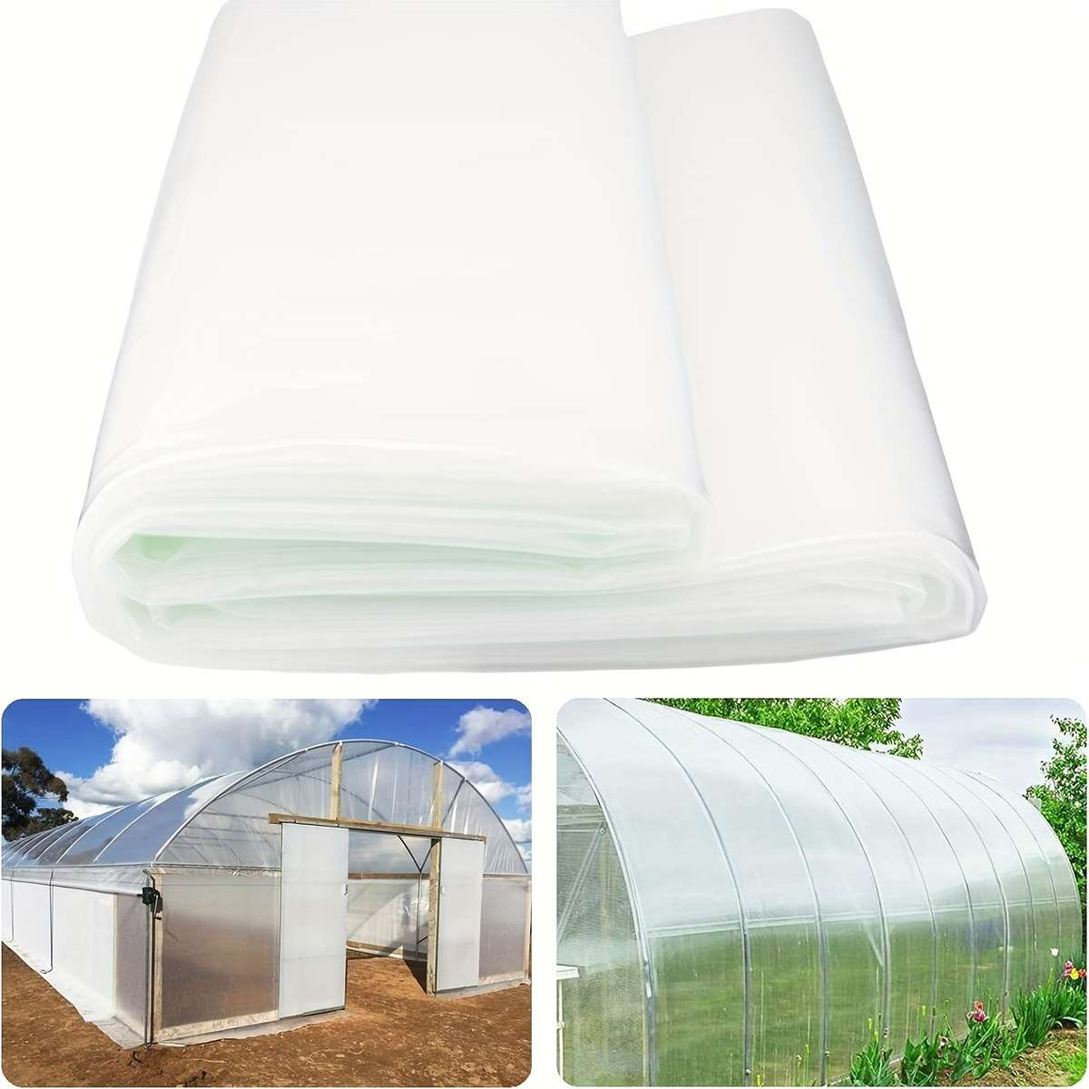 1 Pack Of Farm Clear Greenhouse Plastic