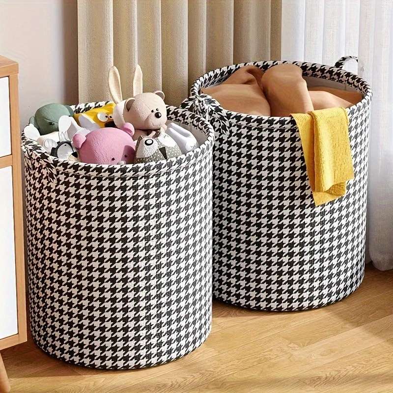 1 Piece Elegant Foldable Laundry Basket With Handle