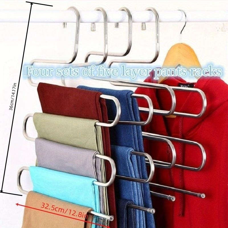 1 Piece Stainless Steel Multi-Layer Trouser Hanger