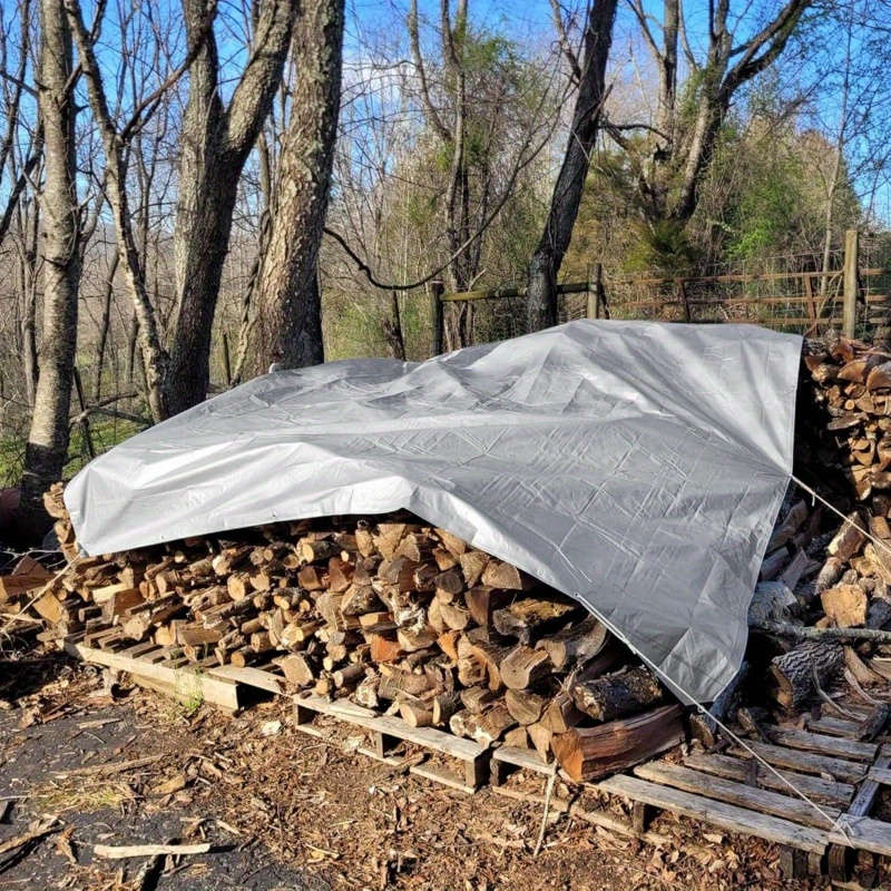Silver Heavy Duty Waterproof Tarpaulin