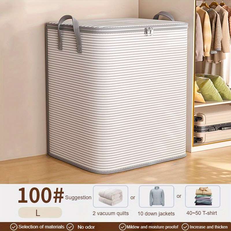 Modern Fabric Under Bed Storage Bag - Large Capacity Foldable Storage Bag