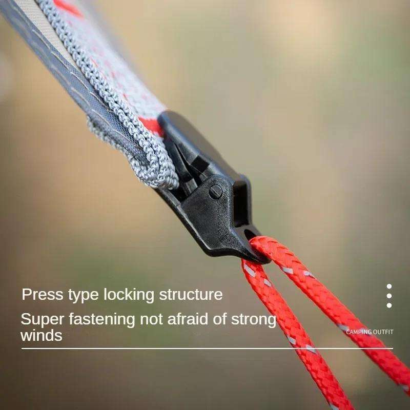 15pcs Durable Stainless Steel Wind Clips With Carabiners