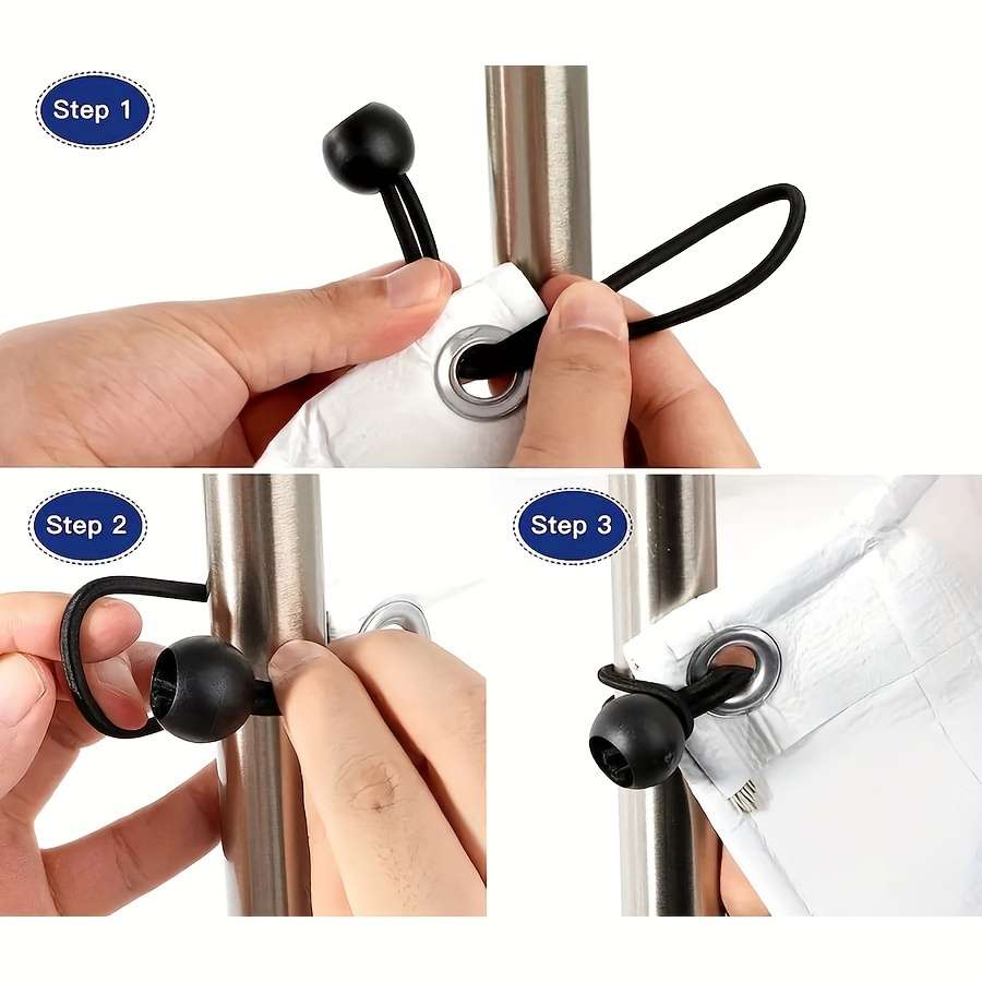 10-Pack Elastic Ball Cord