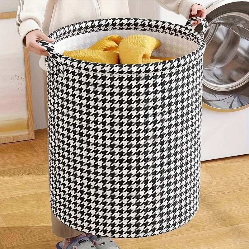 1 Piece Elegant Foldable Laundry Basket With Handle