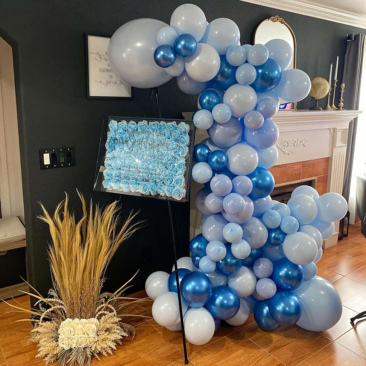 50 Blue Latex Balloons